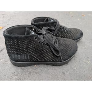 Nobull Womens Mid Suede Trainer Size 5.5 Workout Gym Shoes Black Crossfit